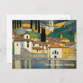 Kirche Cassone Gustav Klimt Malerlandschaft Postkarte (Vorne/Hinten)