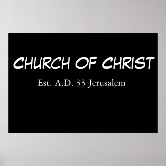 Kirche Christi (est.) Poster (Vorne)