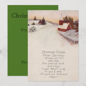Kirche Christlich Schnee Winter Einladung (Vorne/Hinten)
