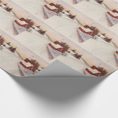 Kirche Christlich Schnee Winter Geschenkpapier (Ecke)
