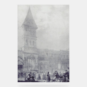 Kirche der Abtei Saint Philibert in Tournus Acrylschild