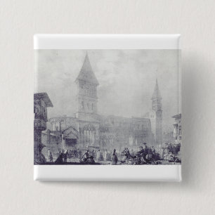 Kirche der Abtei Saint Philibert in Tournus Button