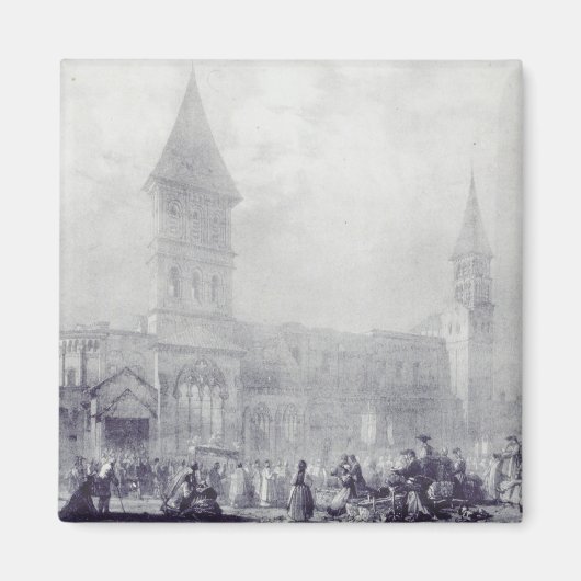 Kirche der Abtei Saint Philibert in Tournus Magnet (Vorne)