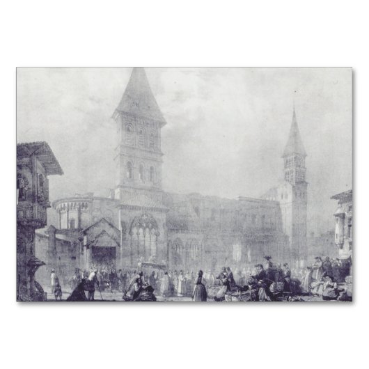Kirche der Abtei Saint Philibert in Tournus Tischnummer (Vorderseite)