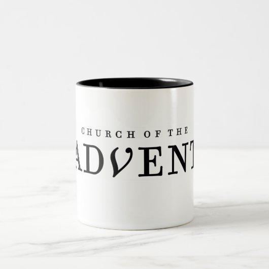Kirche der Adventsstimmung Tasse (Mittel)