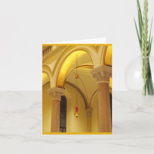 Kirche der Basilika und Mitteilungskarten der Heil (Vorderseite)