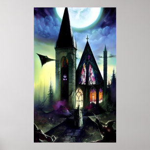 Kirche der Dark Forest Fantasten Poster