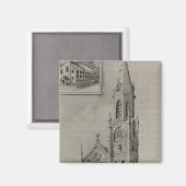 Kirche der Erlösung, Ansonia, Conn Magnet (Vorderseite/Rückseite)