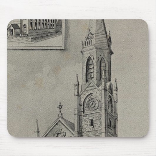 Kirche der Erlösung, Ansonia, Conn Mousepad (Vorne)