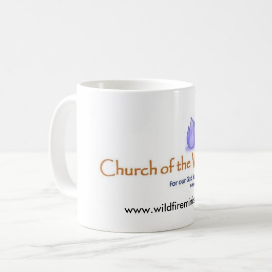 Kirche der Feuer-Tasse Kaffeetasse (Vorderseite Links)