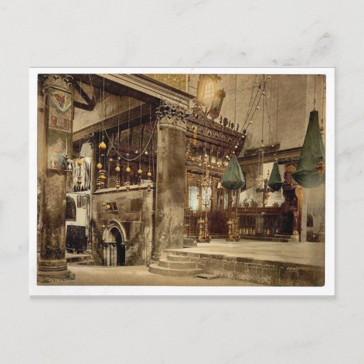 Kirche der Geburt Christi (Innen), Bethlehem, Postkarte (Vorderseite)