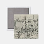 Kirche der hl. Rose, Meriden Magnet (Vorderseite/Rückseite)