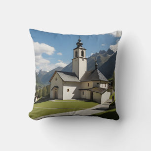 Kirche des Dorfes Versam Kissen