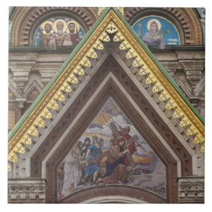 Kirche des Erlösers auf dem vergossenen Blut Fliese