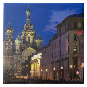 Kirche des Erlösers auf dem vergossenen Blut Fliese