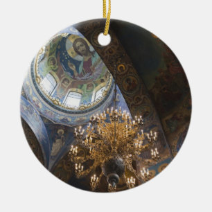 Kirche des Erlösers auf dem vergossenen Blut Keramikornament
