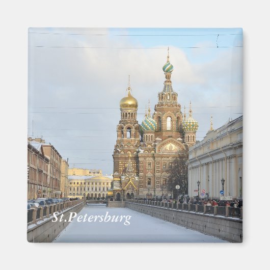 Kirche des Erretters am Blut, St.Petersburg Magnet (Vorne)