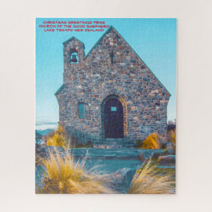 Kirche des Guten Hirten, Lake Tekapo. Jigsaw P Puzzle