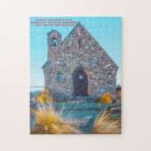 Kirche des guten Hirten, Tekapo-See. Jigsaw Puzzle (Vertikal)
