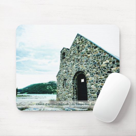 Kirche des Guten Sheperd Neuseeland Mousepad (Mit Mouse)