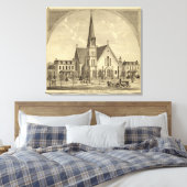 Kirche des Heiligen Herzens - Freiheit des Ostens Leinwanddruck (Insitu (Schlafzimmer))