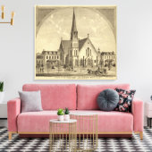 Kirche des Heiligen Herzens - Freiheit des Ostens Leinwanddruck (Insitu (Wohnzimmer))