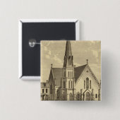 Kirche des Heiligen Herzens - Ost-Freiheit Button (Vorne & Hinten)