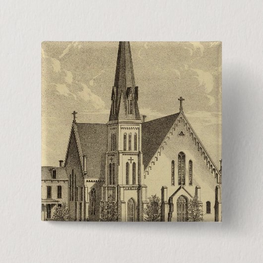 Kirche des Heiligen Herzens - Ost-Freiheit Button (Vorderseite)