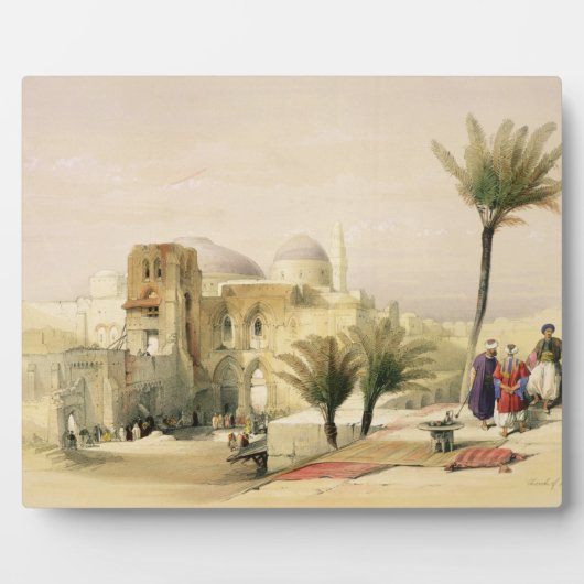 Kirche des Heiligen Sepulchers, Jerusalem, Teller  Fotoplatte (Vorderseite)