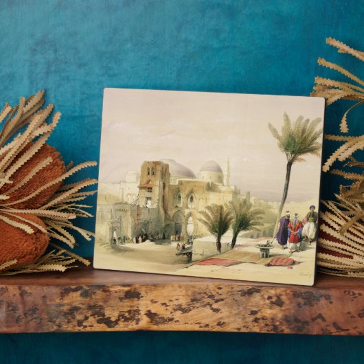 Kirche des Heiligen Sepulchers, Jerusalem, Teller  Fotoplatte (Seite)