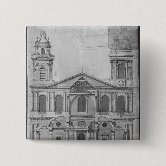 Kirche des Heiligen-Sulpice Button (Vorderseite)