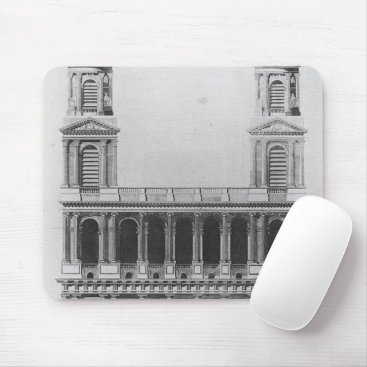 Kirche des Heiligen-Sulpice Mousepad (Mit Mouse)