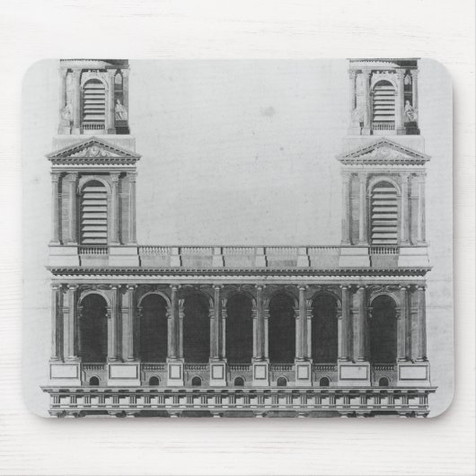 Kirche des Heiligen-Sulpice Mousepad (Vorne)