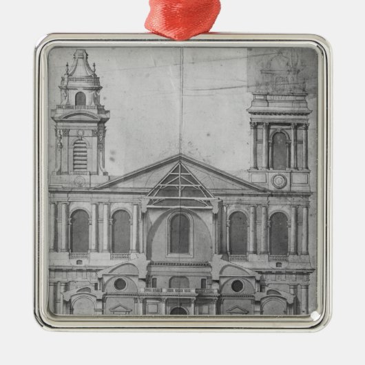 Kirche des Heiligen-Sulpice Ornament Aus Metall (Vorne)