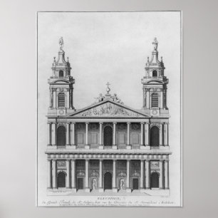 Kirche des Heiligen-Sulpice Poster