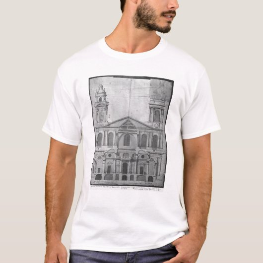 Kirche des Heiligen-Sulpice T-Shirt (Vorderseite)