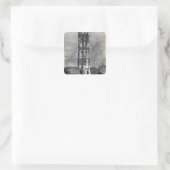Kirche des Hl. Jacques de la Boucherie Quadratischer Aufkleber (Tasche)