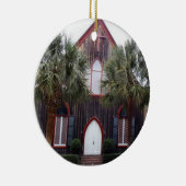Kirche des Kreuzes - Bluffton, South Carolina Keramik Ornament (Rechts)
