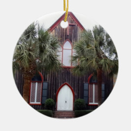 Kirche des Kreuzes - Bluffton, South Carolina Keramik Ornament