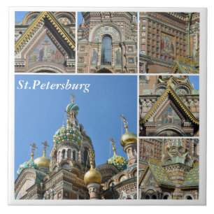 Kirche des Retters auf Blut, St Petersburg Fliese