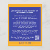 Kirche Einladung Gottesdienst Einladung hell Flyer (Hinten)