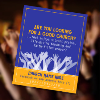 Kirche Einladung Gottesdienst Einladung hell Flyer