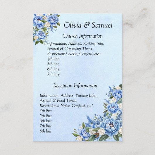 Kirche & Empfang - Piazza della Riforma Begleitkarte (Vorderseite)