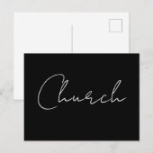 Kirche Feiertagspostkarte (Vorne/Hinten)