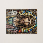 Kirche festgehaltenes Glas Jesus Puzzle (Horizontal)