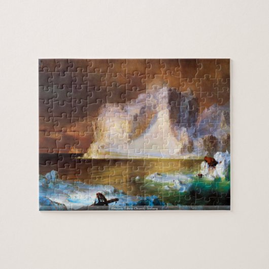 Kirche Frederic Edwin - Eisbergpuzzlespiel Puzzle (Horizontal)