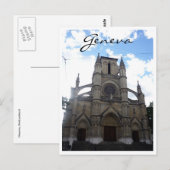 Kirche Genf Postkarte (Vorne/Hinten)