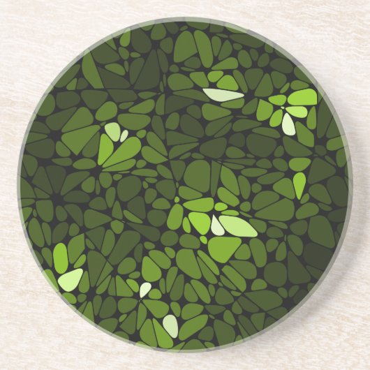 Kirche gesteinigtes Glas Untersetzer (Vorne)