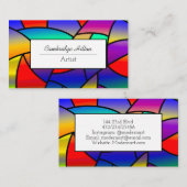 Kirche gesteinigtes Glas Visitenkarte (Vorne/Hinten)