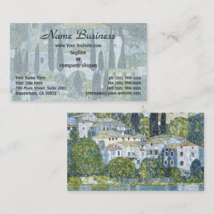 Kirche Gustav Klimt (Kirche) in Cassone Landschaft Visitenkarte